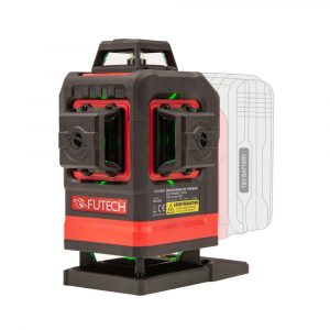 Laser MC4DE 18V 4x360° Grænn Töskusett