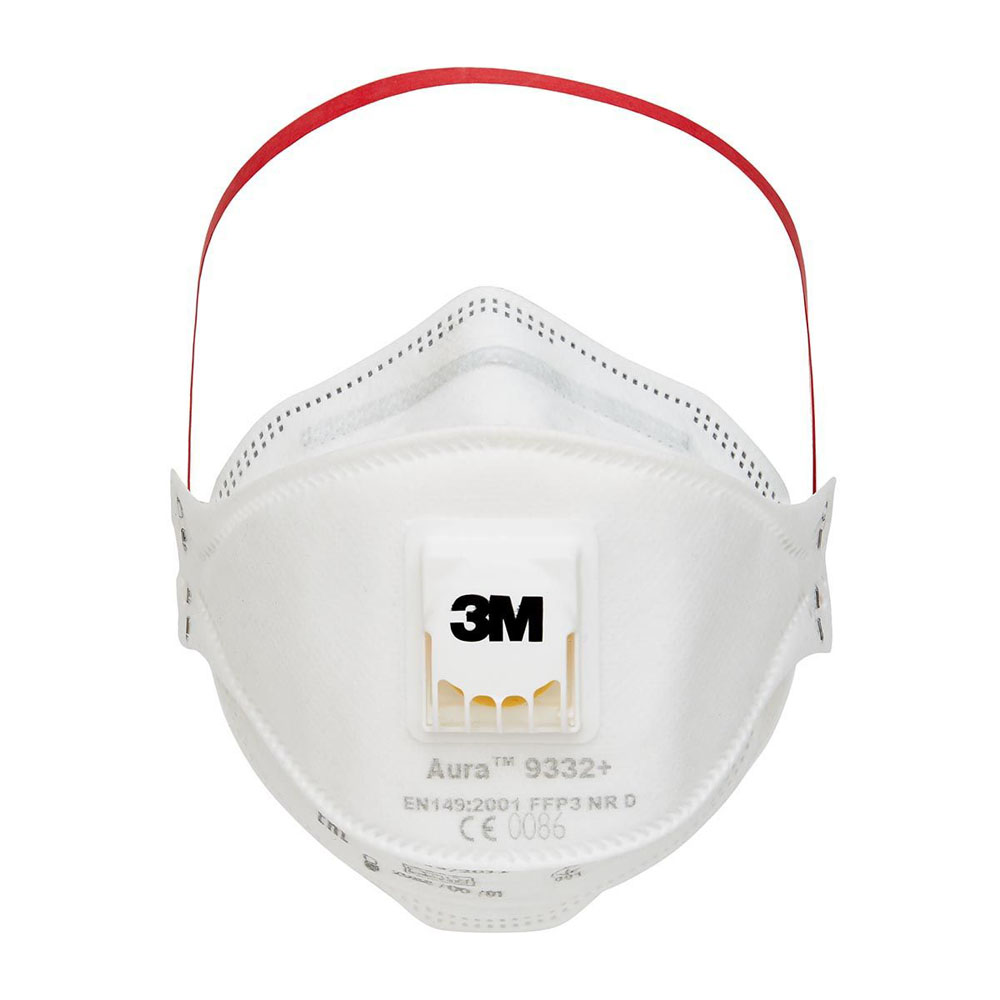 Rykgríma Aura™ 9332+ FFP3 Einnota M/Cool Flow Ventli 10pk. - Image 3