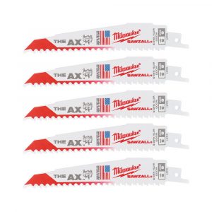 Sverðsagarblað SAWZALL® AX (tré/naglar/pvc plast) 150x5T - 5stk.